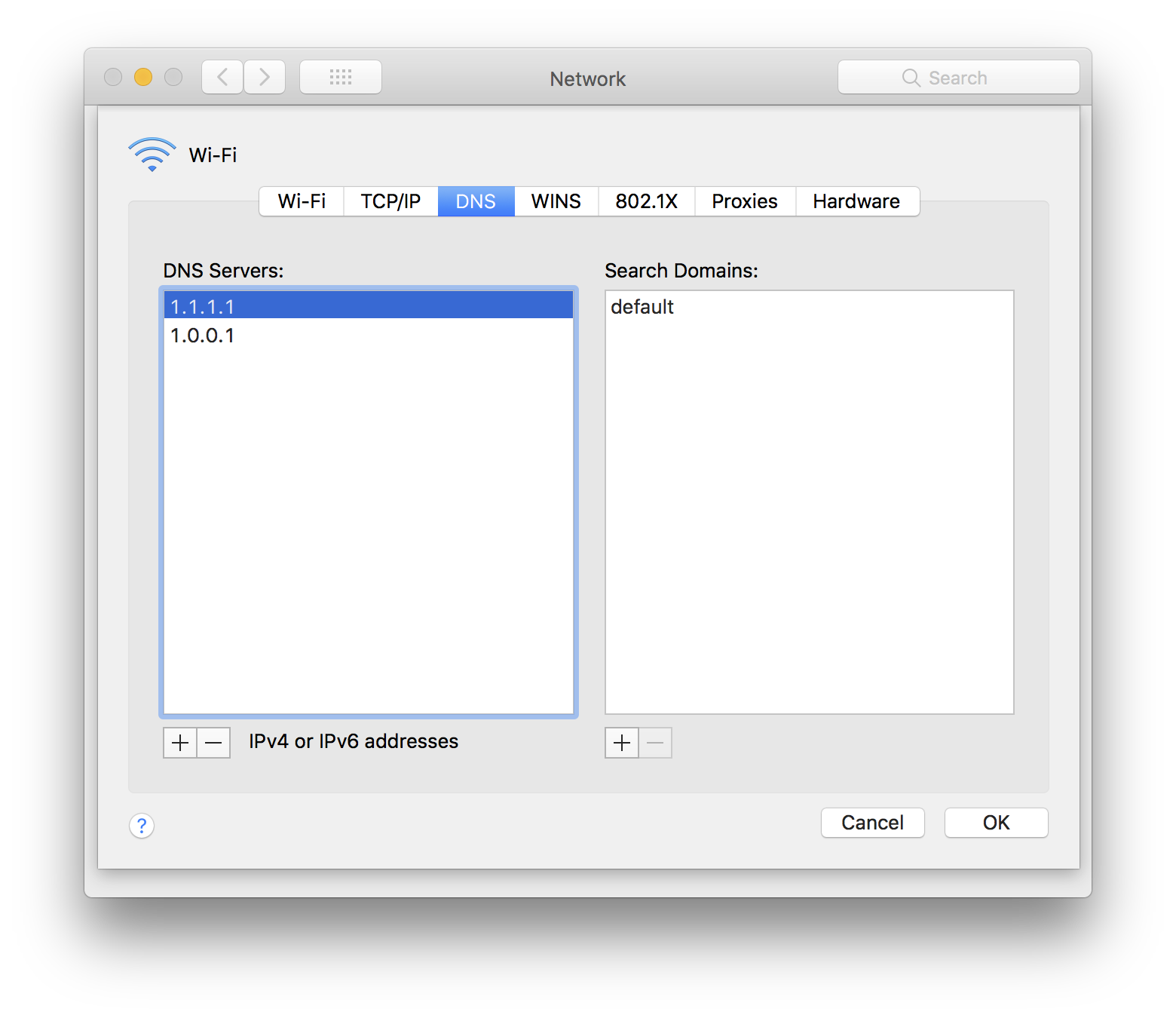 MacOS Dns Server